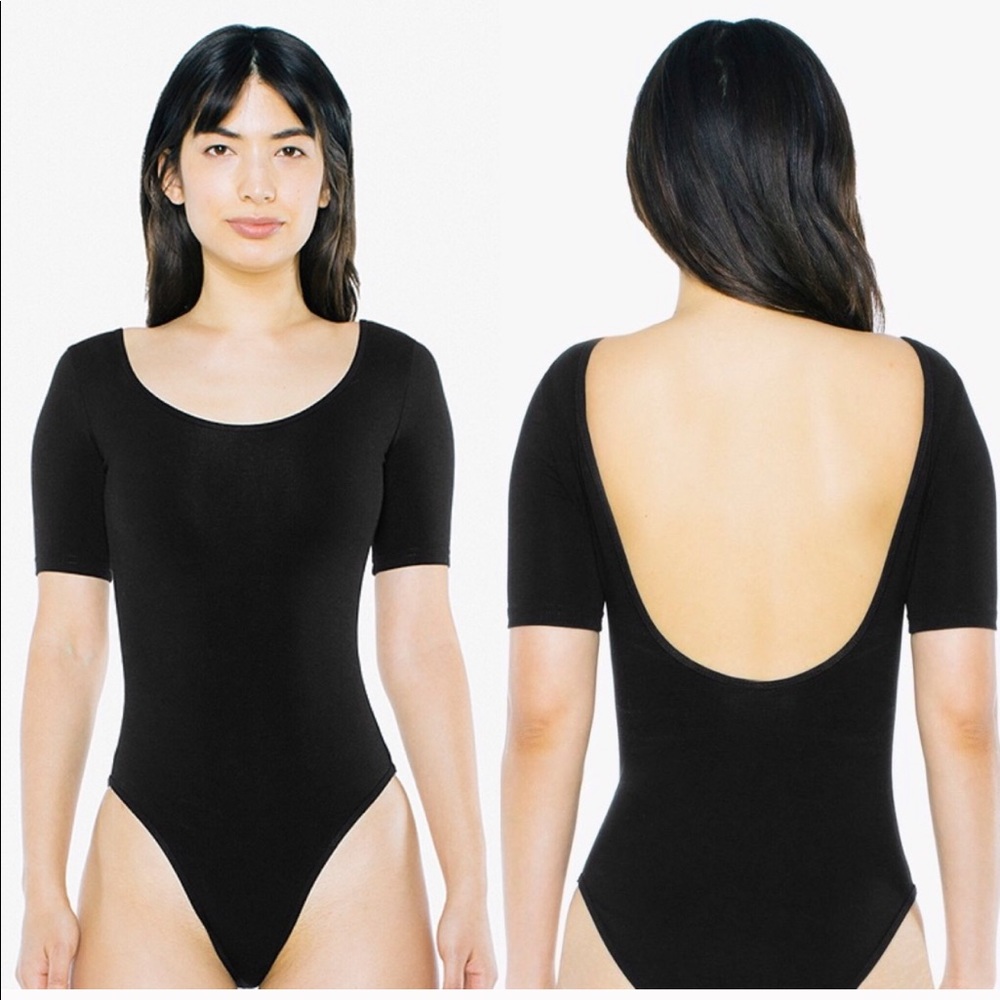American Apparel short sleeve scoop neck bodysuit